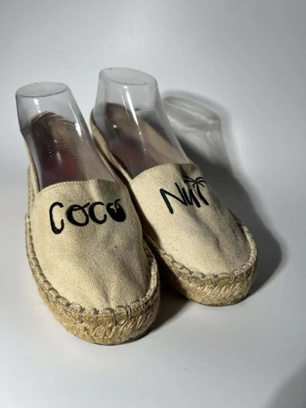 Pull&Bear Coconut Espadrille Flats Canvas Women’s US 8.5 EU 39